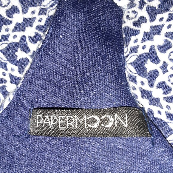 Papernoon Dress "Wendilyn" * GUC * Navy & White * XL * Soft like a tee * Strappy - Picture 6 of 7